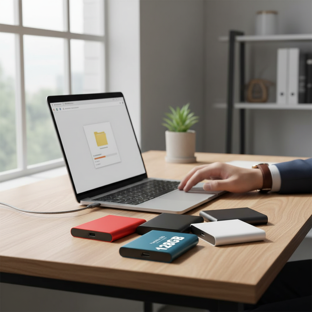 External Hard Drive Portable SSD Plug Play USB