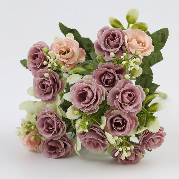 Mothers Day Artificial Flowers Hanging Rose Basket Patio Decor