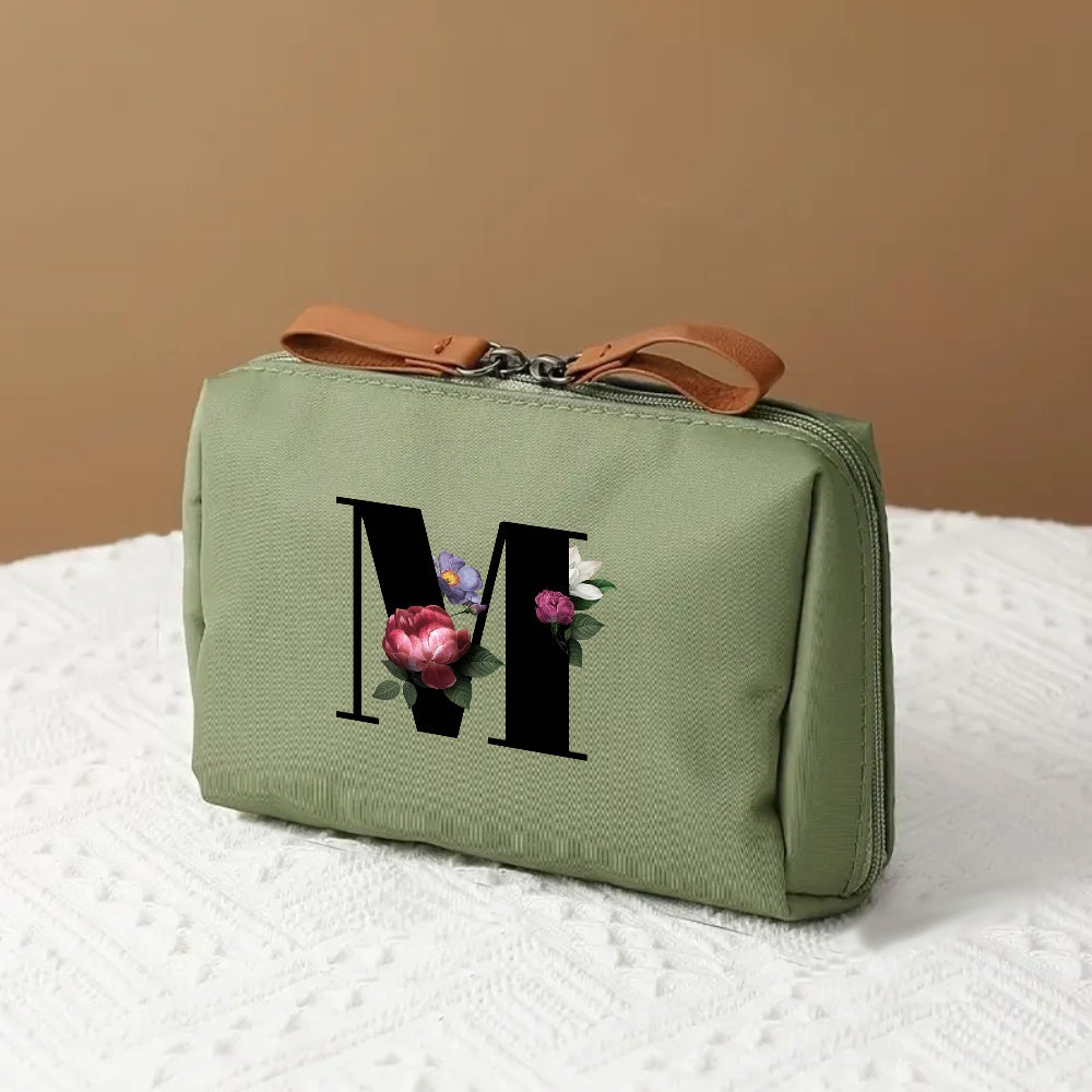Makeup Bag Travel Cosmetic Organizer Mothers Day Letter Case