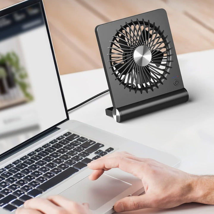 Fan Cooling Box Portable USB Compact Foldable Desktop Clip