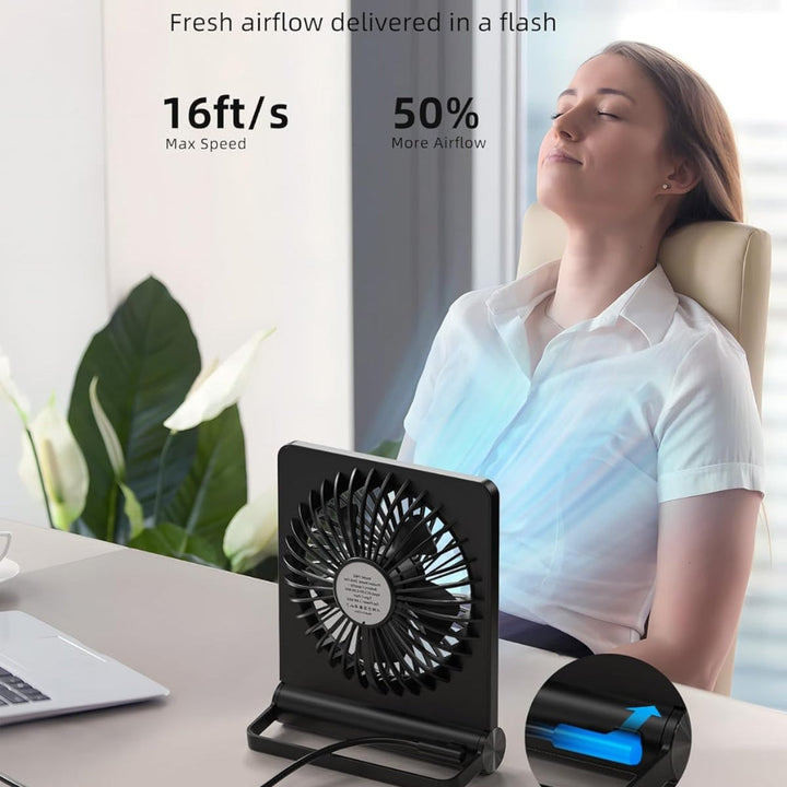 Fan Cooling Box Portable USB Compact Foldable Desktop Clip