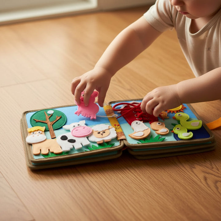 Felt Board Books Toddlers Interactive Learning Toy Set