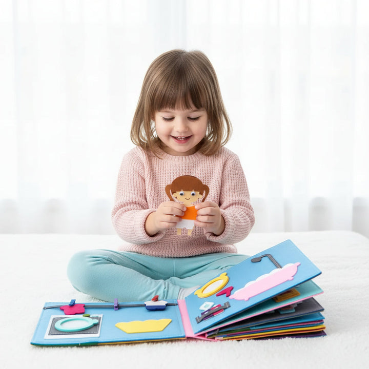 Felt Board Books Toddlers Interactive Learning Toy Set