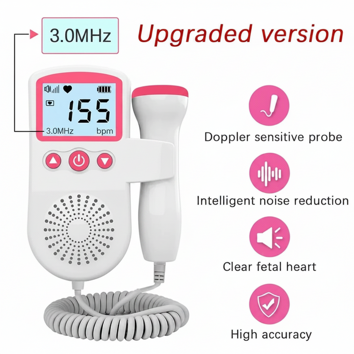 Fetal Heartbeat Monitor Portable Digital Display Device