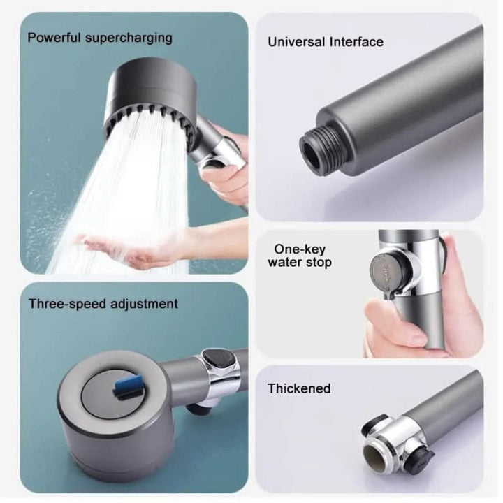 Filtered Water Shower Head Adjustable Spray Settings