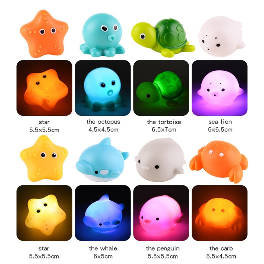 Floating Interactive Bath Toys Light-Up Fun