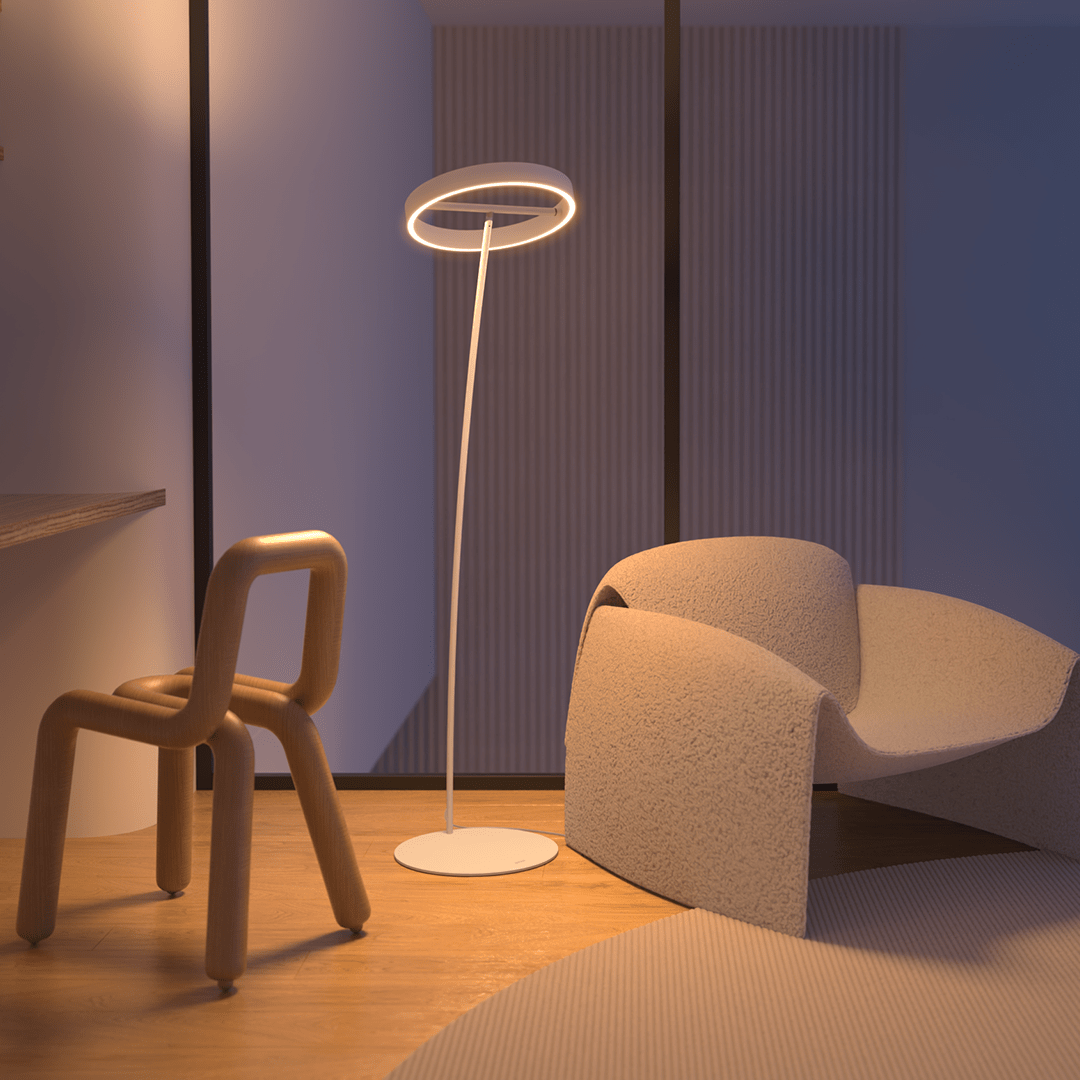 Floor Lamp LED Lighting Remote Control Adjustable Design