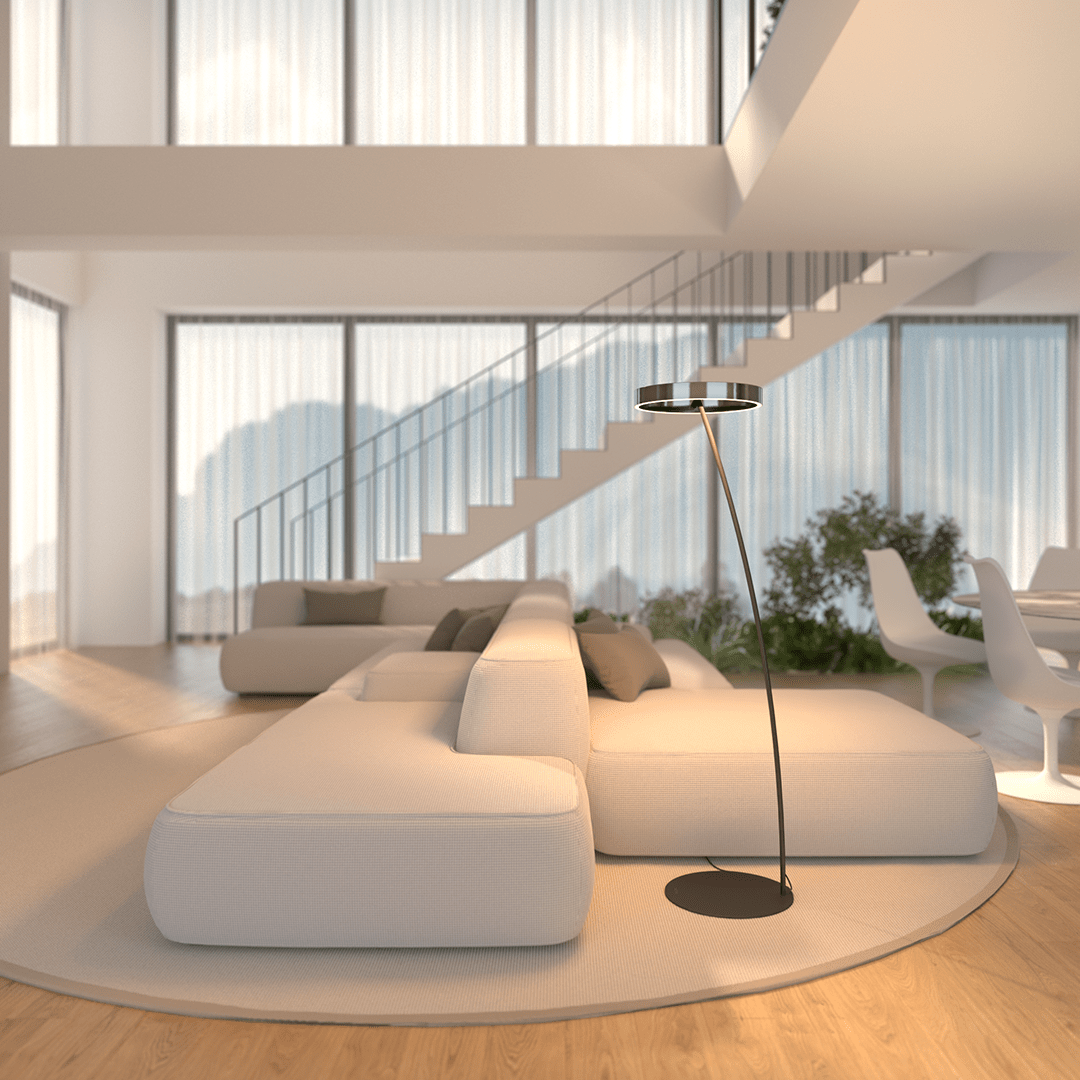 Floor Lamp LED Lighting Remote Control Adjustable Design