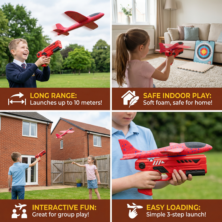Flying Toy Interactive Outdoor Fun Launcher