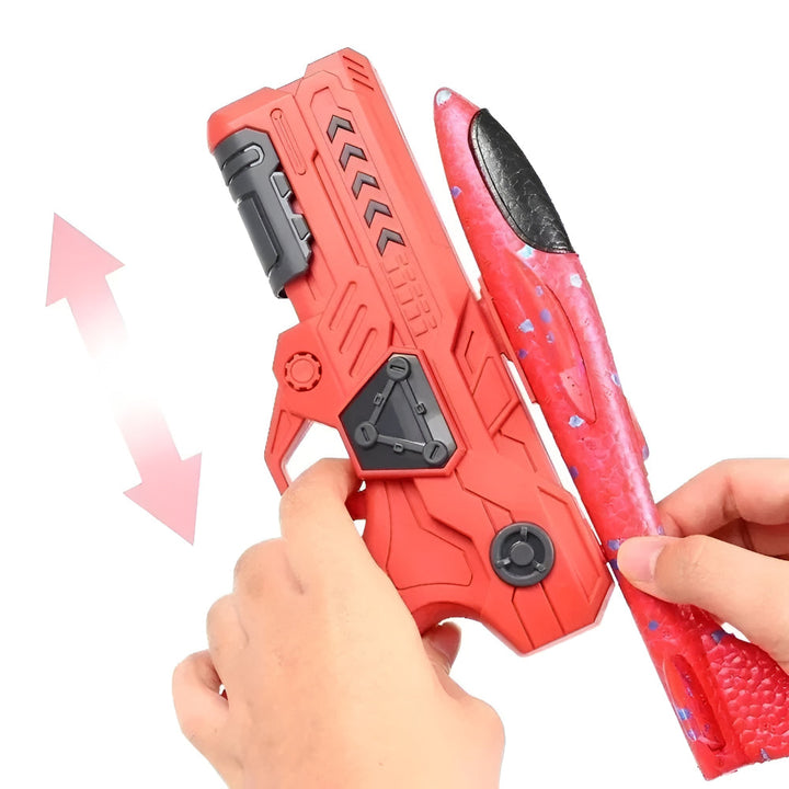 Airplane Launcher Toy Kids Outdoor Foam Glider Catapult