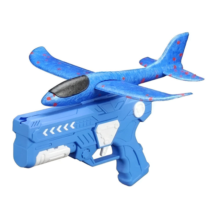 Airplane Launcher Toy Kids Outdoor Foam Glider Catapult