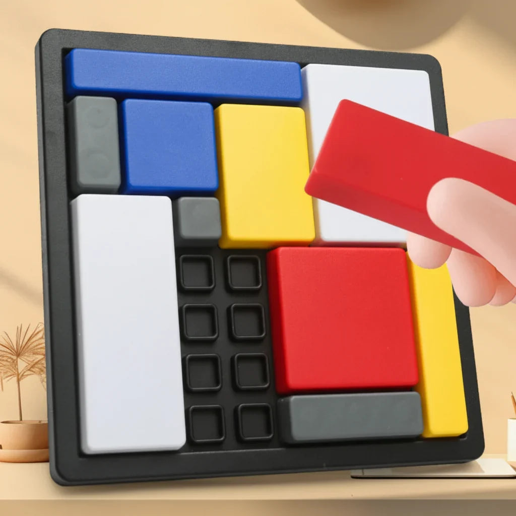 Wooden Puzzle Blocks Shape Sorting Brain Toy Kids Learning