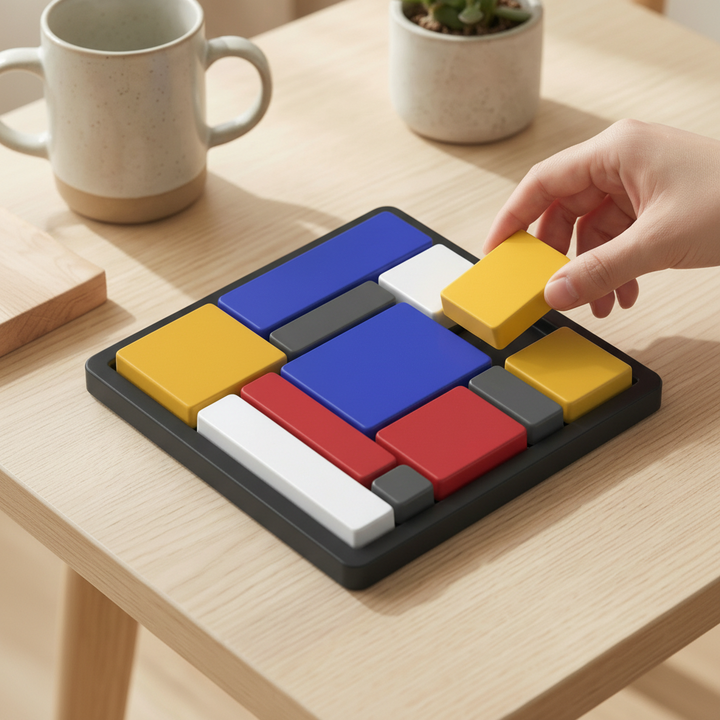 Wooden Puzzle Blocks Shape Sorting Brain Toy Kids Learning