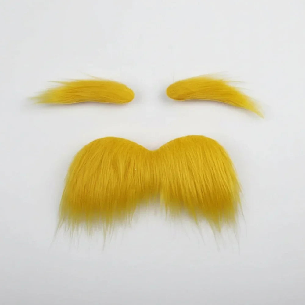 Halloween Accessories Adhesive Mustache Eyebrows Set Costume