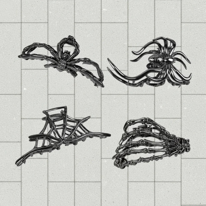 Halloween Accessories Hair Clips Spider Bat Designs