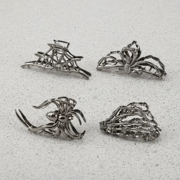 Halloween Accessories Hair Clips Spider Bat Designs