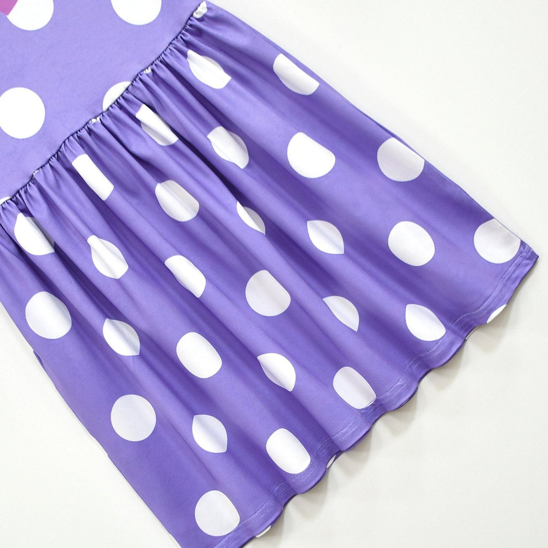 Halloween Costumes Kids Dress Polka Dot Ruffle Party Outfit