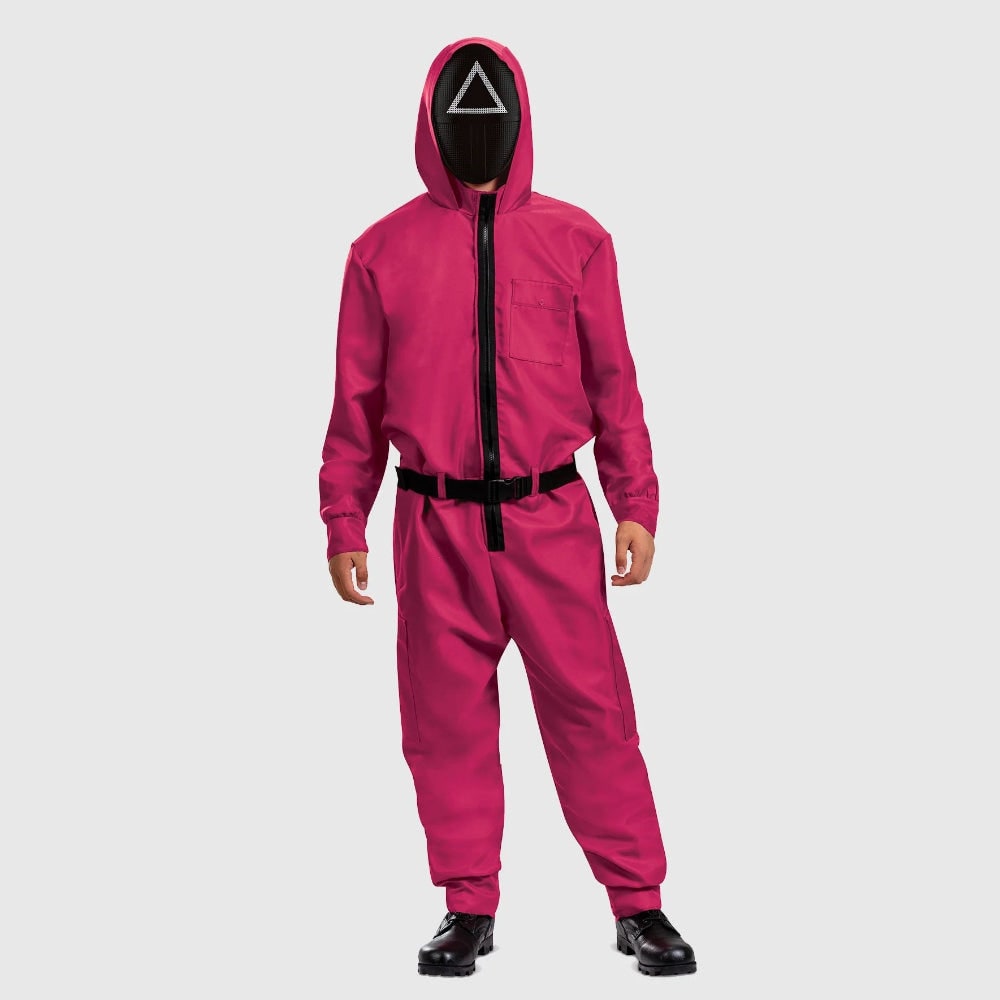 Halloween Costume Jumpsuit Mask Party Outfit