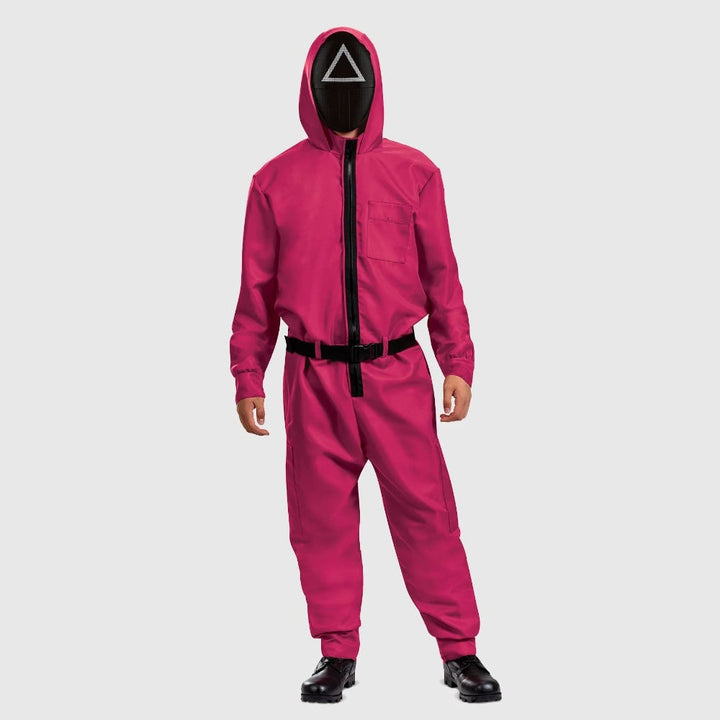 Halloween Costume Jumpsuit Mask Party Outfit