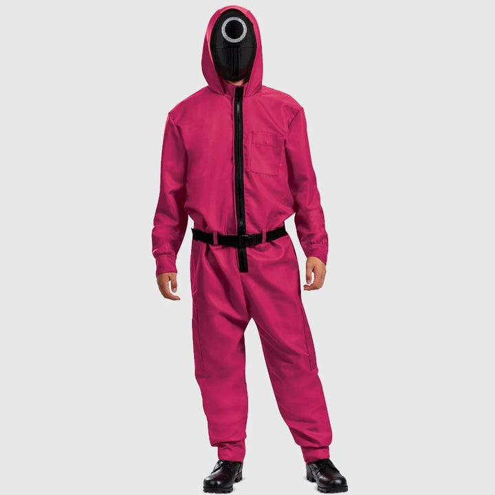 Halloween Costume Jumpsuit Mask Party Outfit