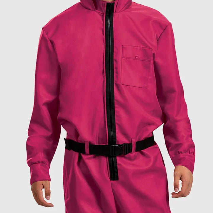 Halloween Costume Jumpsuit Mask Party Outfit