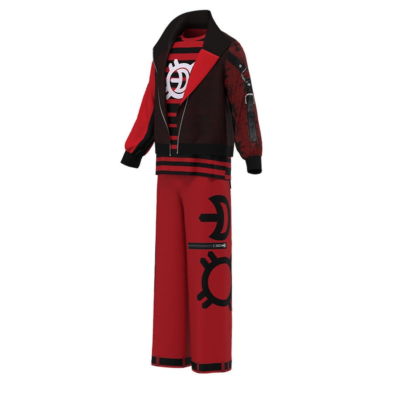 Halloween Costumes Vampire Jacket Pants Costume Set