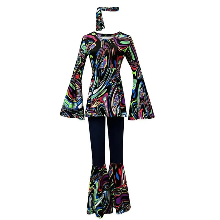 Halloween Costumes Adult Retro Hippie Bell Bottom Set