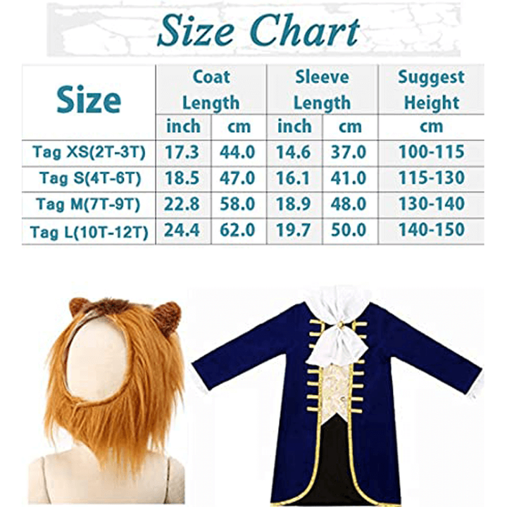 Halloween Costumes Beast Costume Fun Dress-Up Outfit