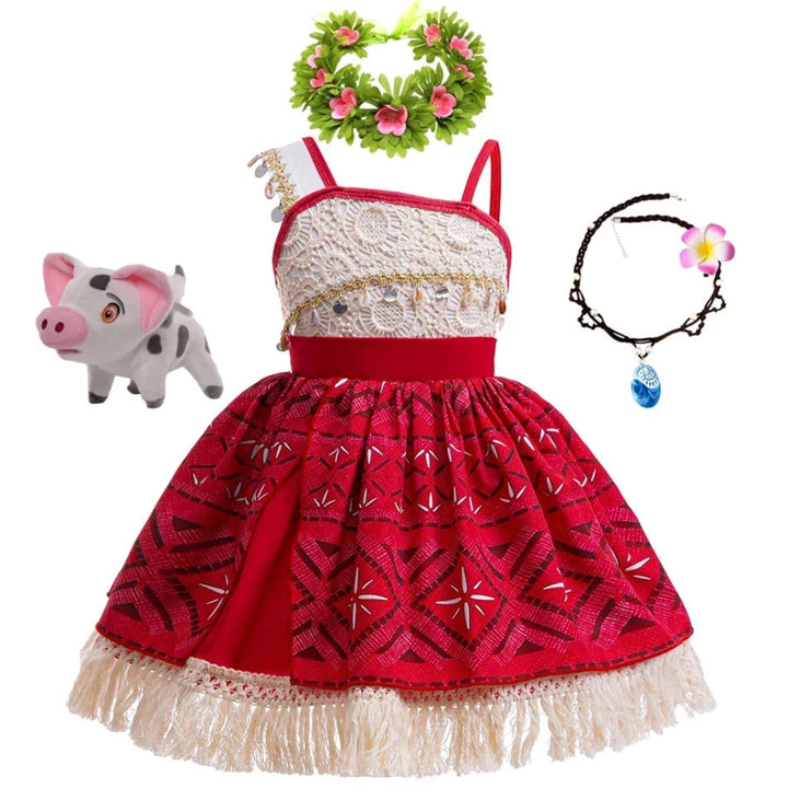 Halloween Costumes Girls Island Princess Dress Outfit