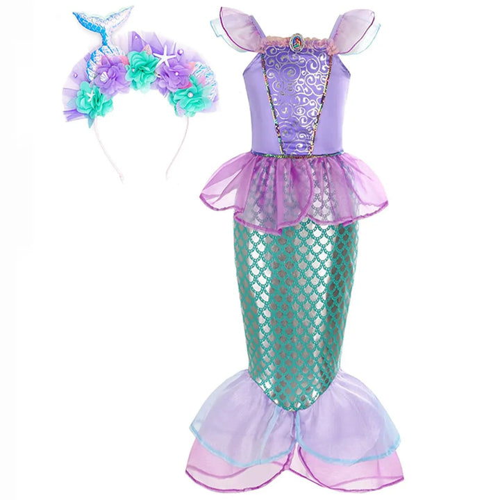 Halloween Costumes Girls Mermaid Dress Costume