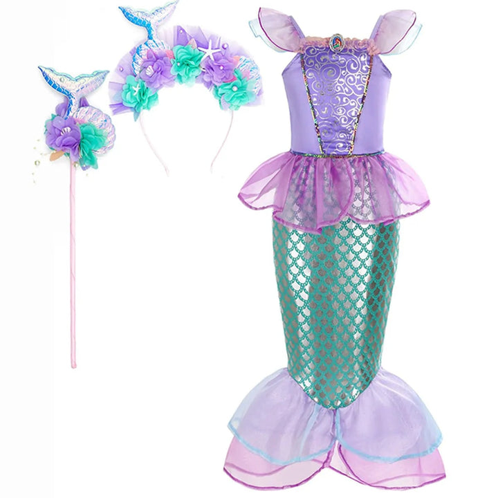Halloween Costumes Girls Mermaid Dress Costume