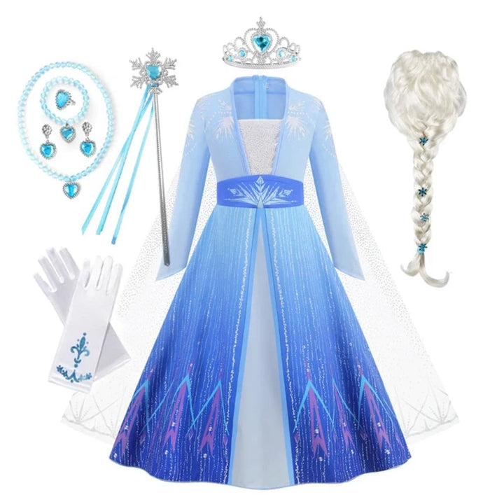 Halloween Costumes Girls Princess Dress Kids Party Gown