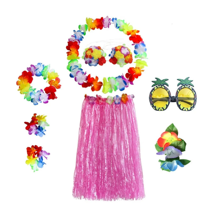 Halloween Costumes Hawaiian Hula Party Outfit Set