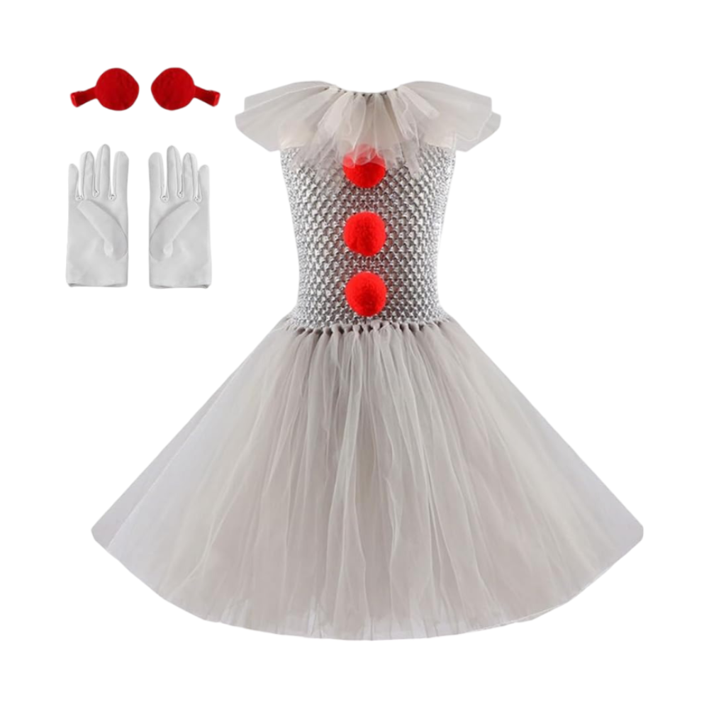 Halloween Costumes Clown Dress Tutu Party Outfit