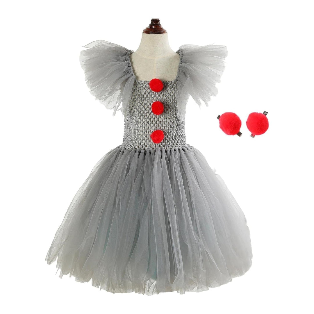 Halloween Costumes Clown Dress Tutu Party Outfit