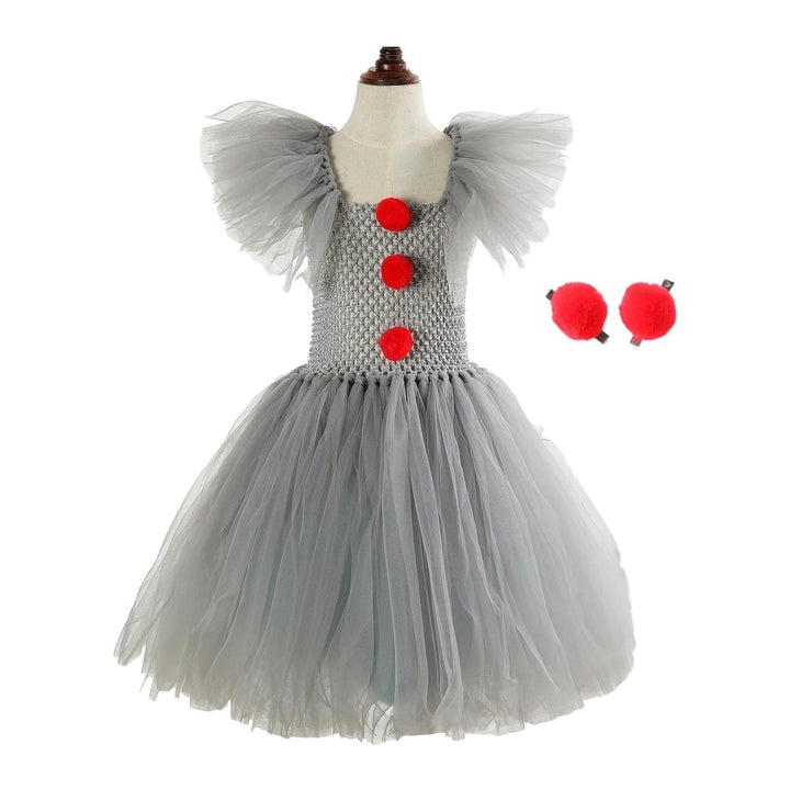 Halloween Costumes Clown Dress Tutu Party Outfit