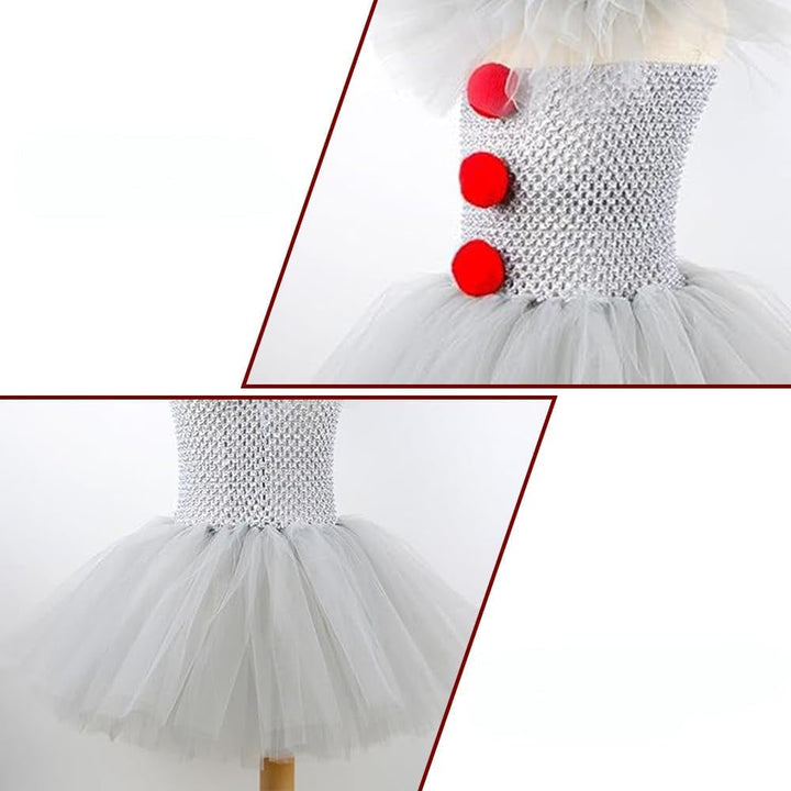 Halloween Costumes Clown Dress Tutu Party Outfit