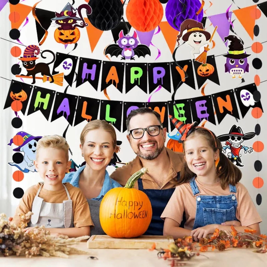 Halloween Decoration Banner Wall Hanging Party Decor