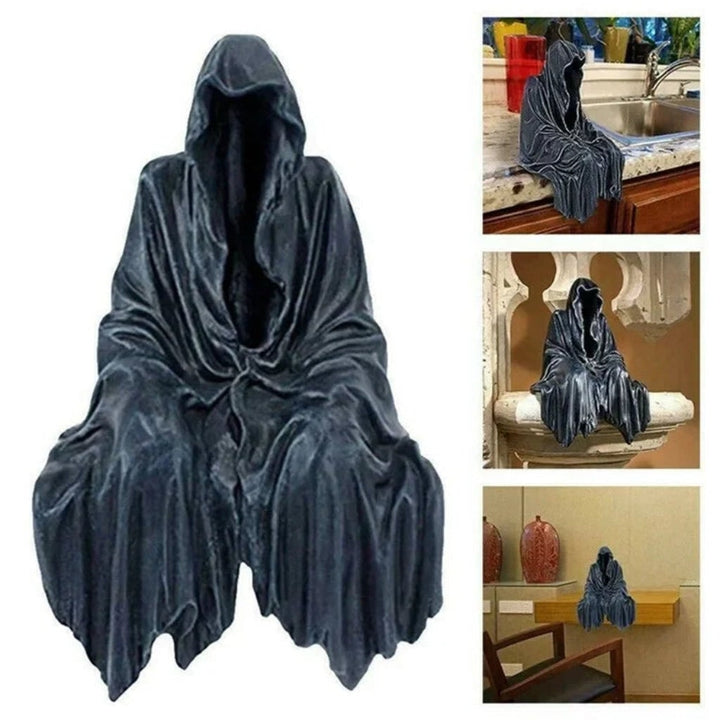 Halloween Decoration Compact Size Grim Reaper Statue