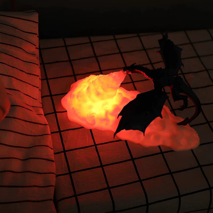 Halloween Decoration Dragon LED Flame Night Light