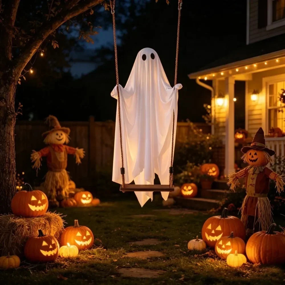 Halloween Decoration Ghost Flying Remote Controlled Swing