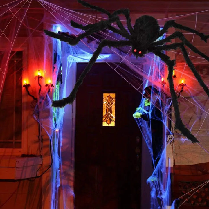 Halloween Decoration Giant Spider Web Outdoor Yard Decor