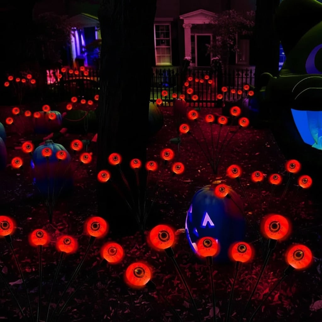 Halloween Decoration LED Lights Solar Powered Garden Orbs