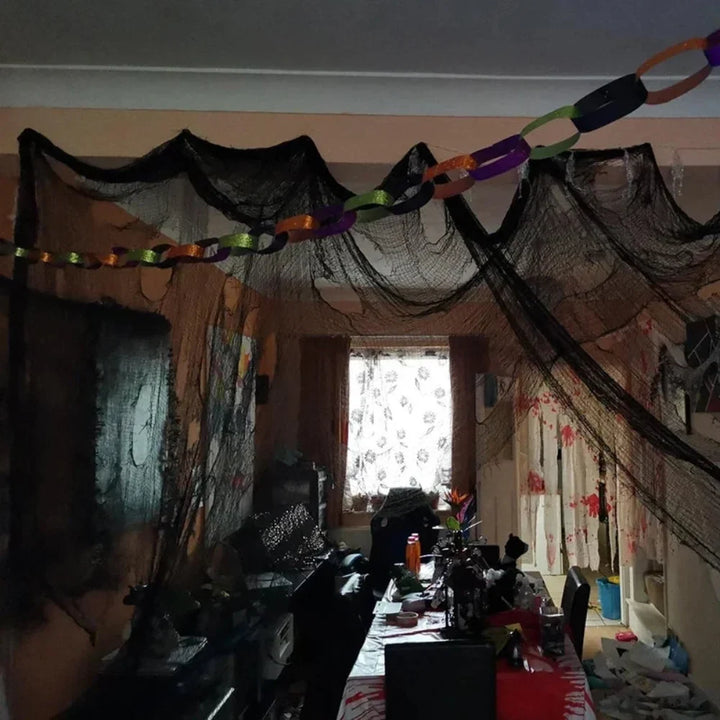 Halloween Decoration Netting Spooky Spider Web