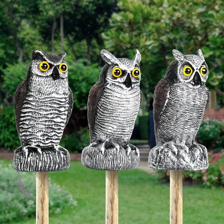 Halloween Decoration Realistic Owl Garden Yard Statue
