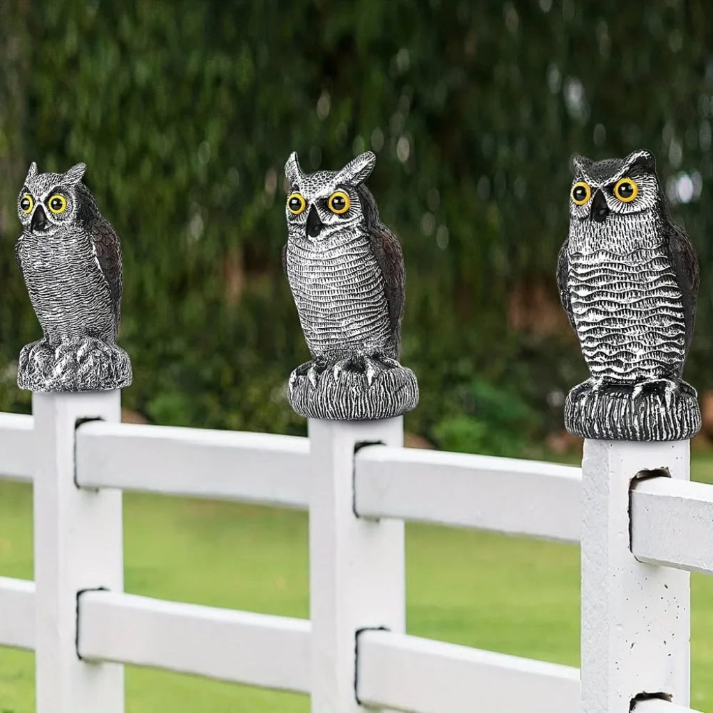 Halloween Decoration Realistic Owl Garden Yard Statue