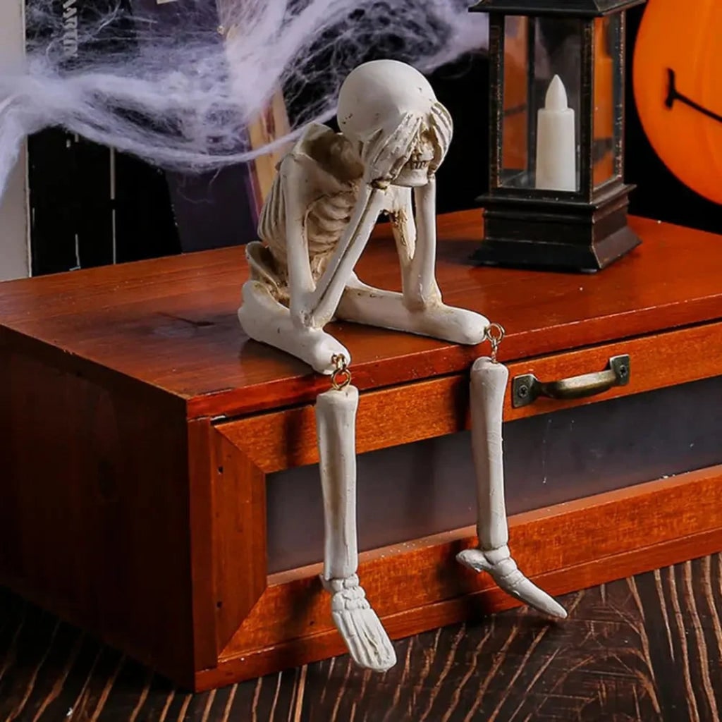 Halloween Decoration Skeleton Figurine Home Decor Accent