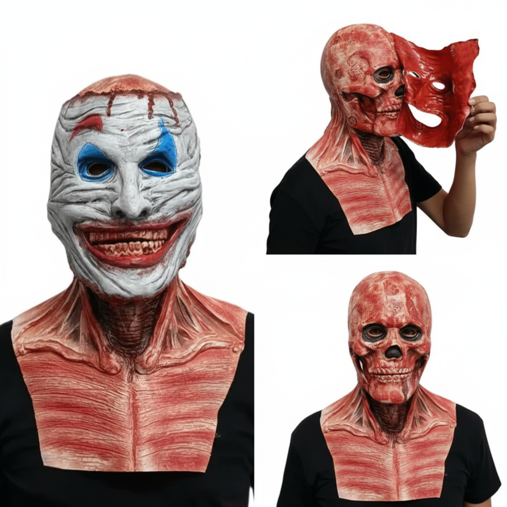 Halloween Mask Clown Horror Full Face Costume Party Prop