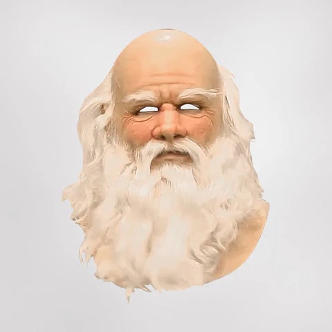 Halloween Mask Santa Realistic Beard Design Christmas Mask