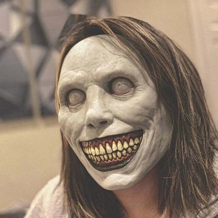 Halloween Mask Scary Demon Hooded Festival Cosplay Evil Mask